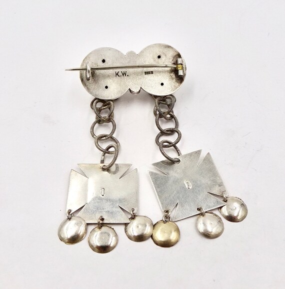 Antique 830 Sterling Silver Solje Pin: Norwegian Wedd… - Gem