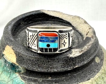 Vintage Carolyn Pollack Relios Sterling Silver Turquoise Ring - Size 6.25 RMT Roderick M. Tenorio