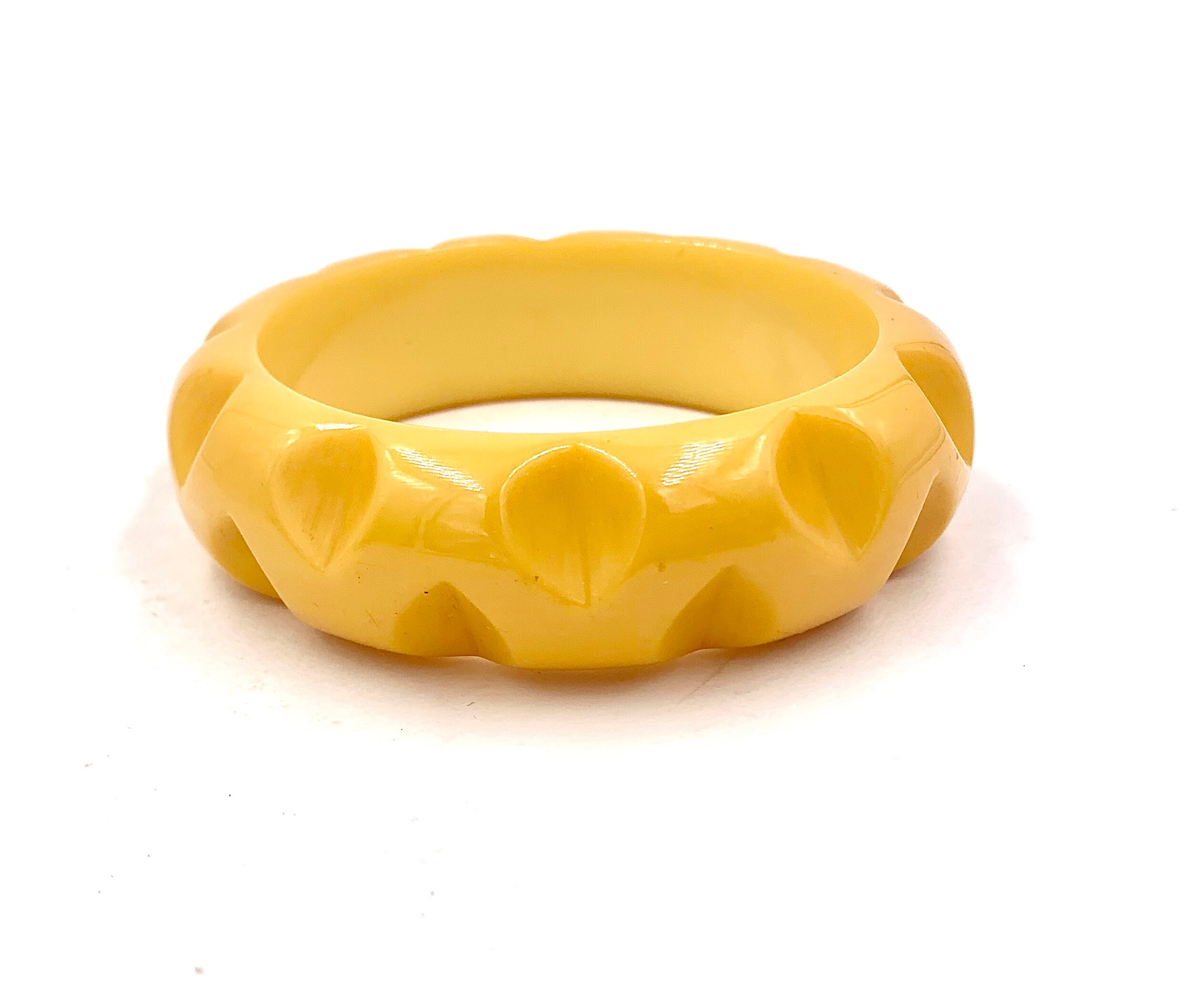 Bakelite BANGLE 1960's INLAID SILVER BRACELET Lots of