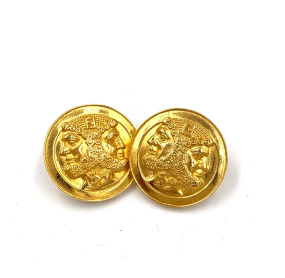 Fendi gold shop earrings