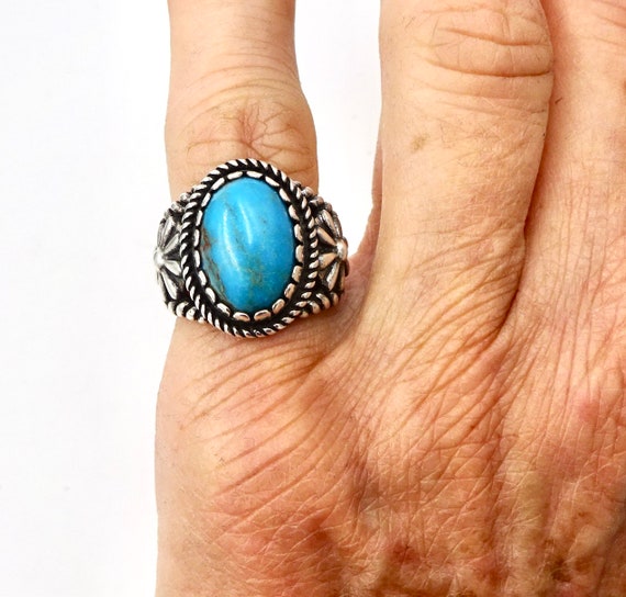 CAROLYN POLLACK RING Relios 925 Sterling Silver Turquoise