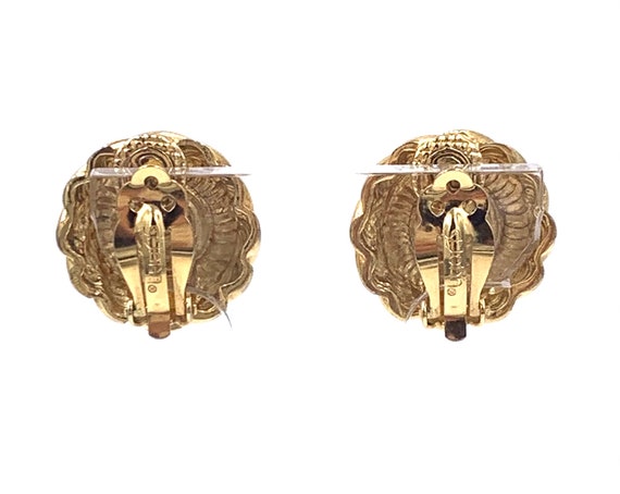 Vintage ST. JOHN EARRINGS Gold Plated Saint John … - image 6