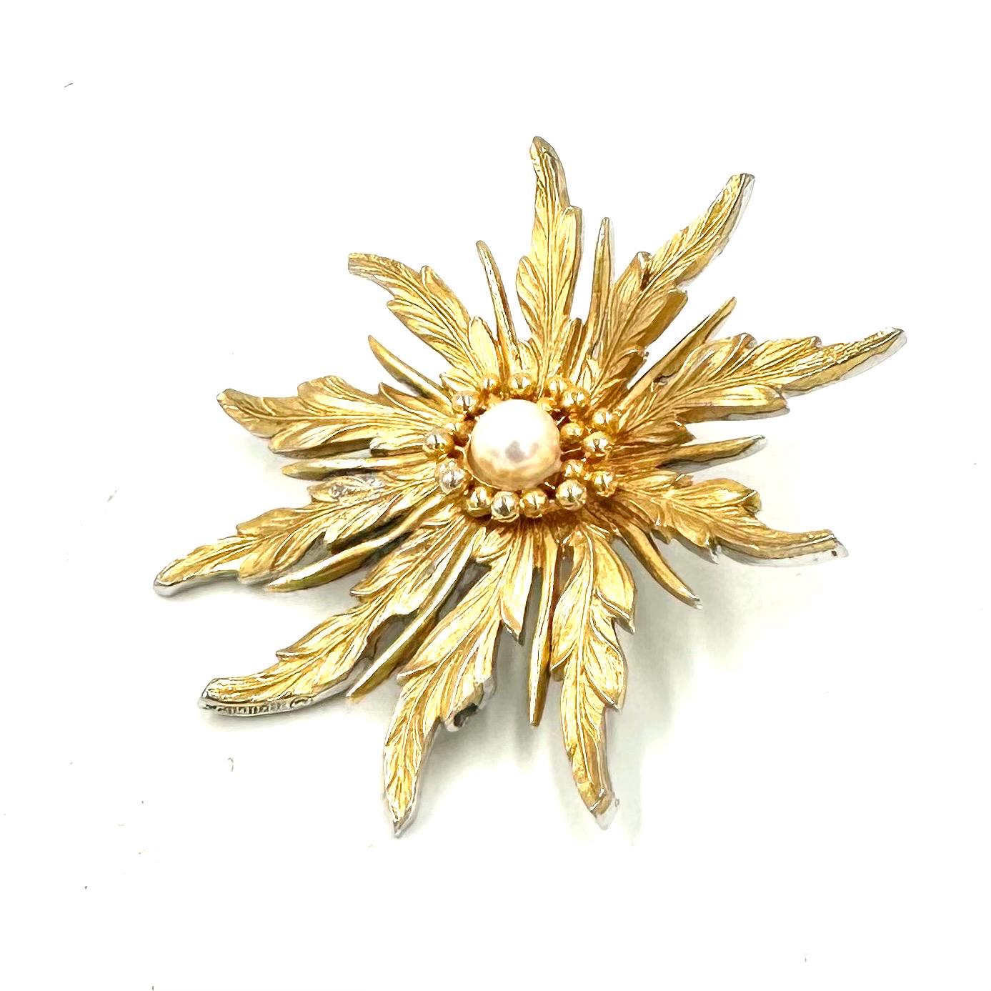 ヴィンテージ マルセル・ブーシェ リバーシブルブローチ：ライン