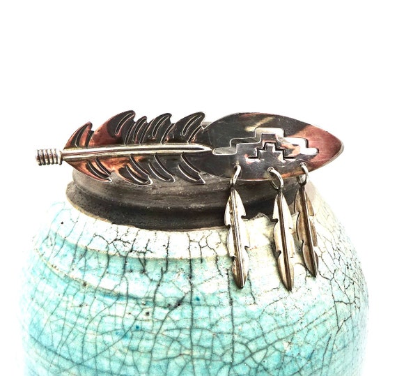 Marvelous Vintage Native American Navajo Copper Butterfly Pin Marvelous Vintage Native American Navajo Copper Butterfly Pin