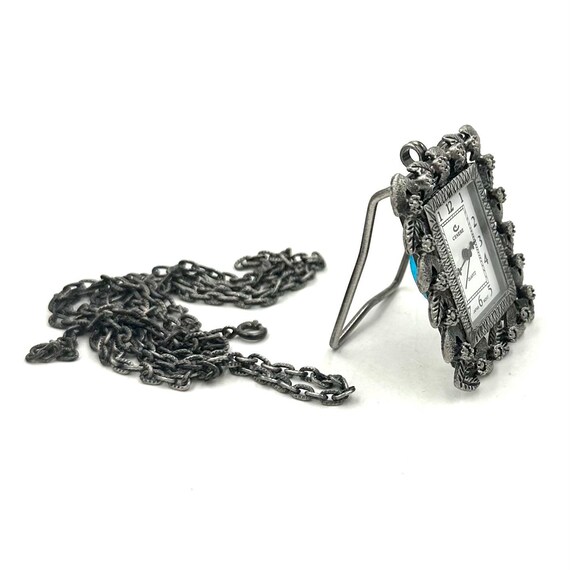 Vintage CENERE Quartz Watch Pendant Necklace Easel Back Desk Table