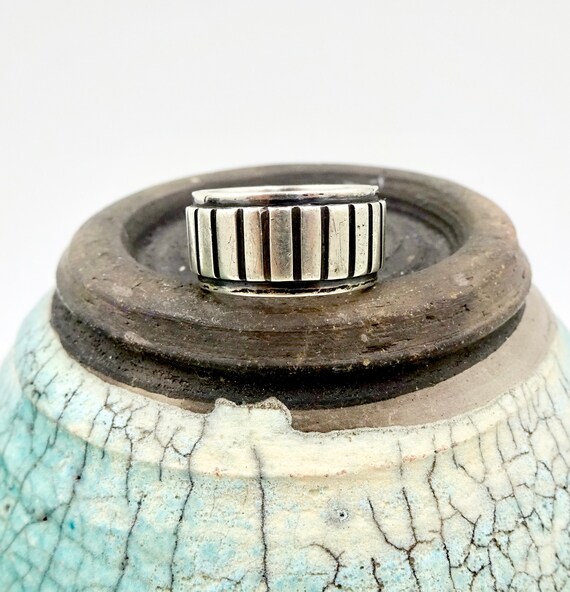 MODERNIST STERLING RING Jules Brenner Mid Century… - image 4