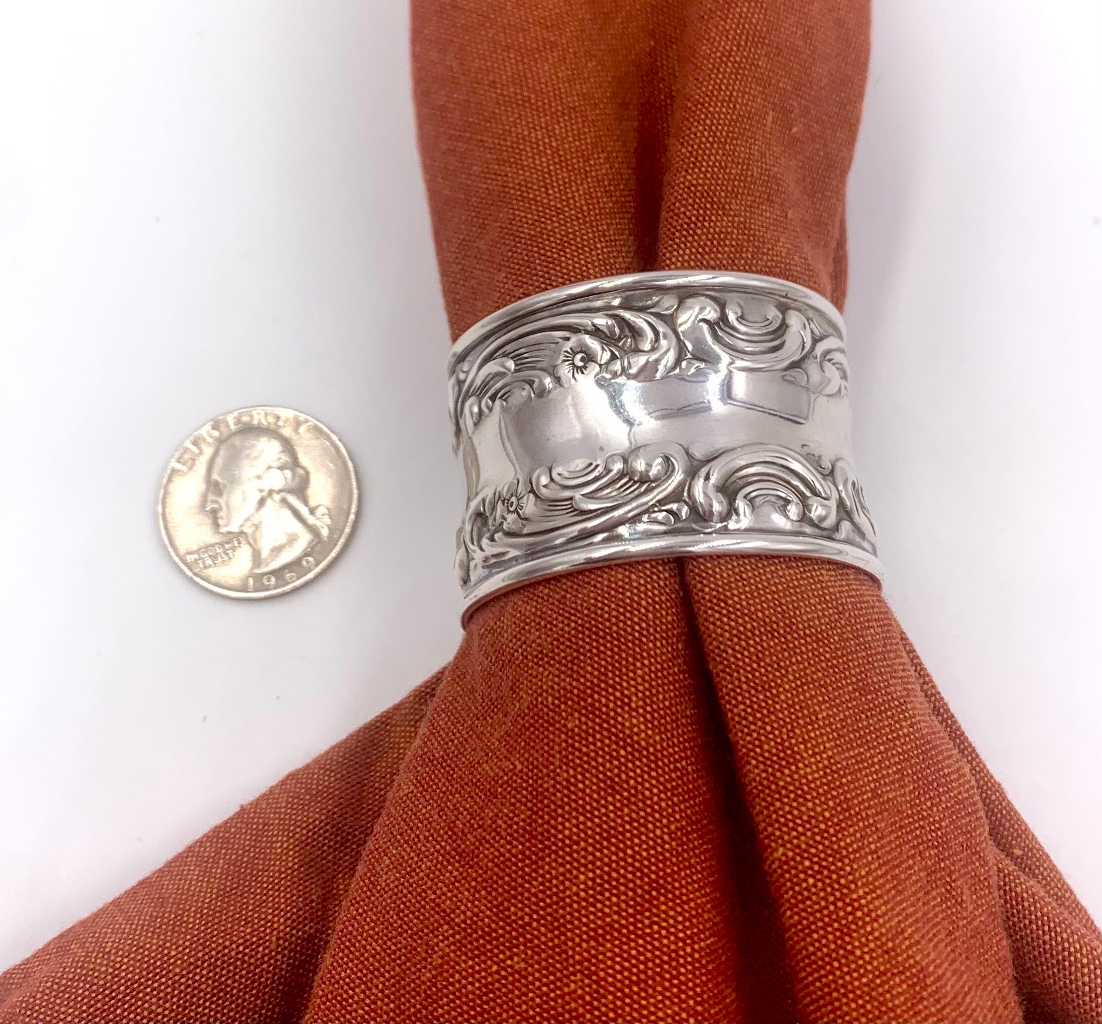 Vintage STERLING NAPKIN RING Gorham Melrose 1232 Sterling Etsy Australia