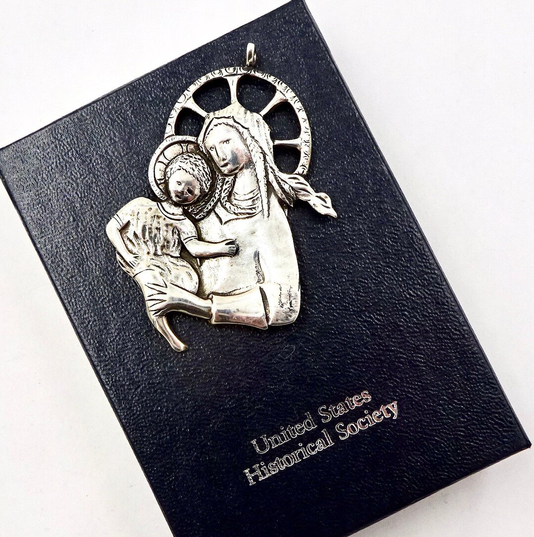 MADONNA & CHILD PENDANT Sterling Silver Dematteo Hand and Hammer ...