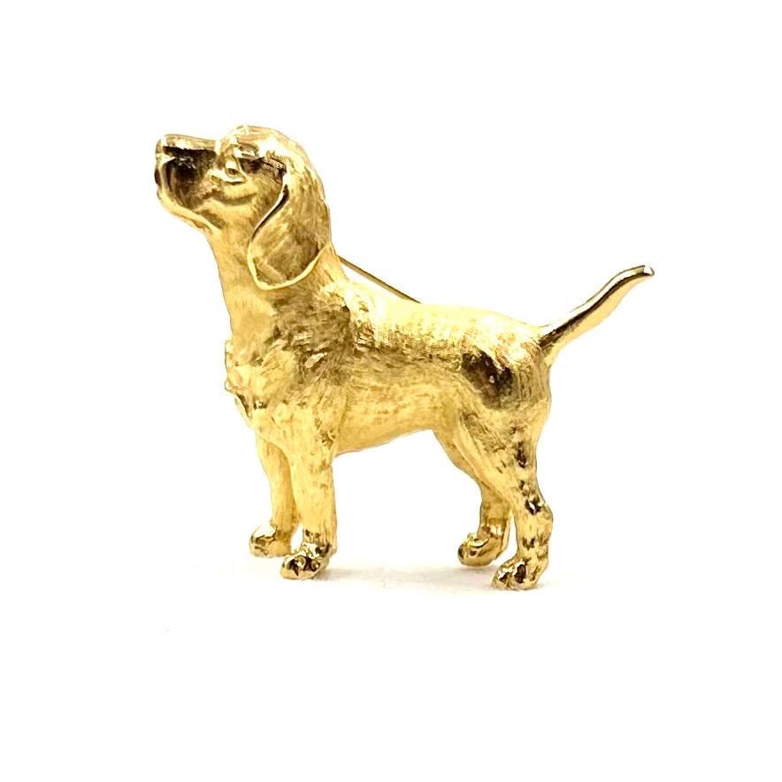 Trifari dog brooch - Etsy 日本
