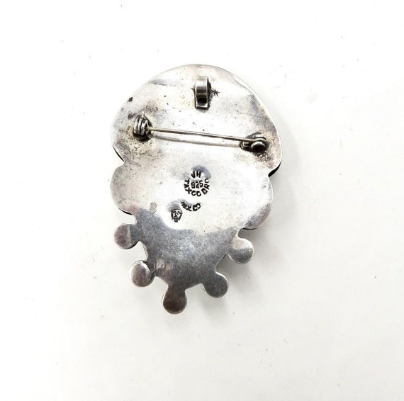 TAXCO MEXICO PIN Pendant Sterling Silver Carved M… - image 7