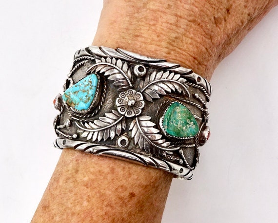 NAVAJO スターリング カフ ブレスレット 925 スターリング シルバー 