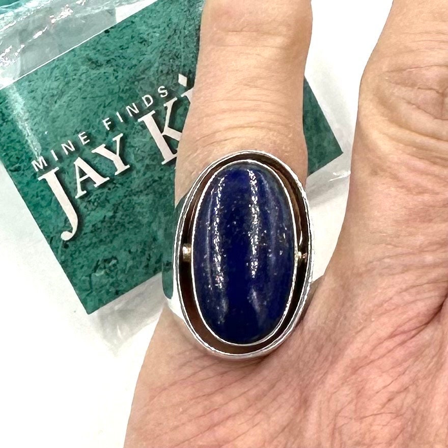Vintage FLIP RING Sterling Silver Turquoise Lapis Jay King