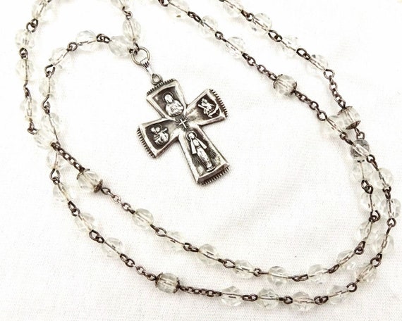 Used]Chrome Hearts Chrome Hearts 22K chalk chain Rosary/gold PAVE diamond  necklace GZ11 - BE FORWARD Store