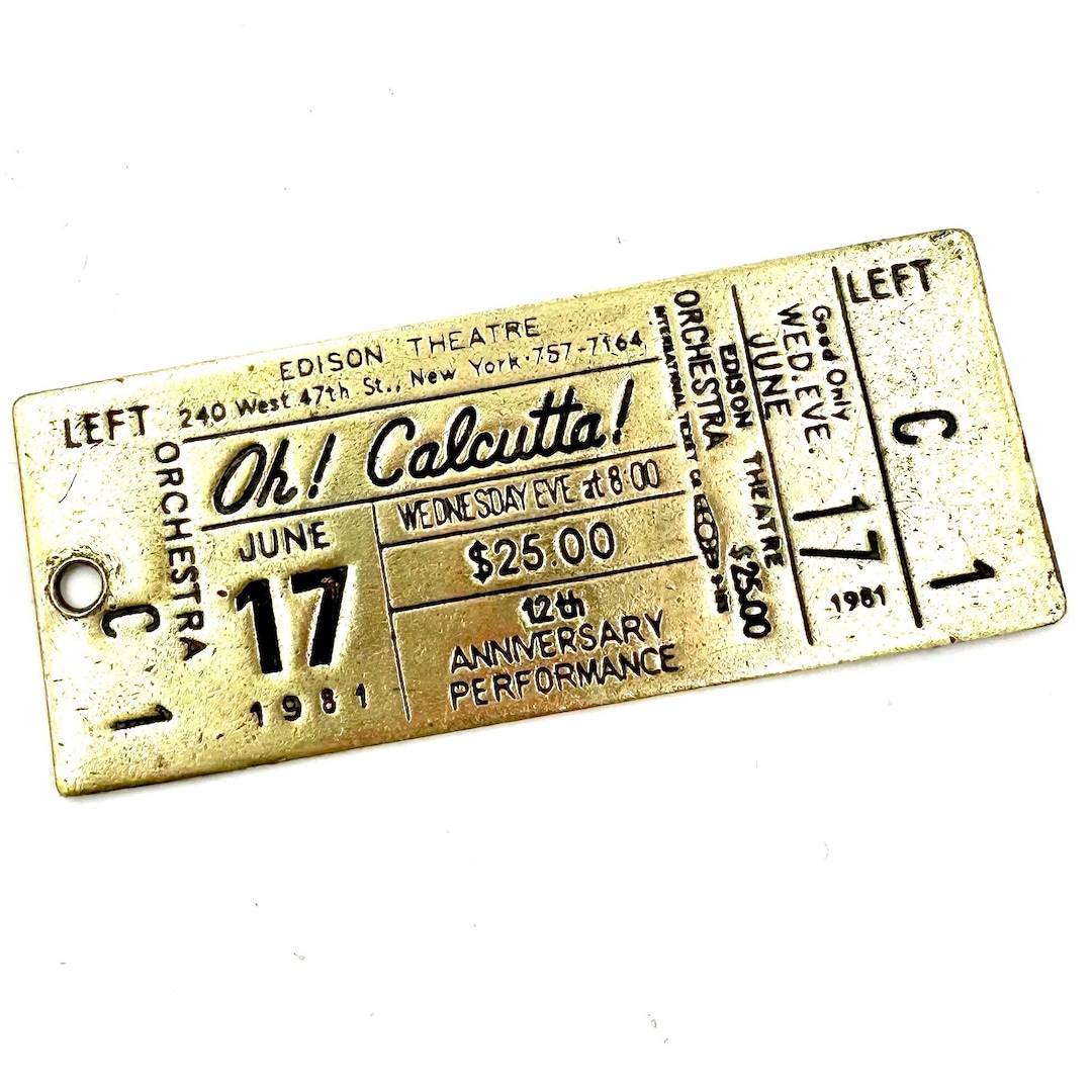 Oh! Calcutta! 1981年6月17日入場券 ヴィンテージ il_1080xN.6500066357_f6i3.jpg