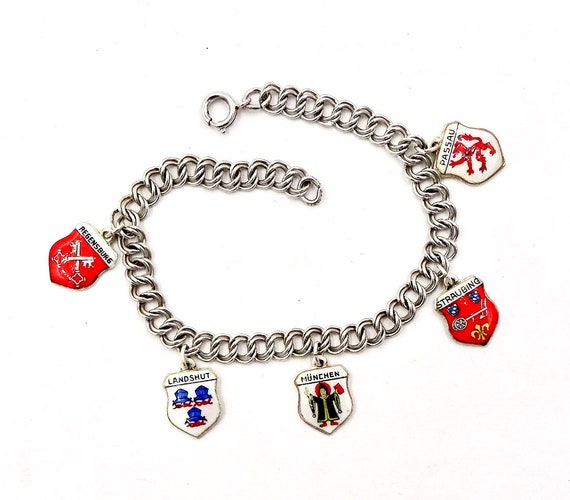 Vintage REU Sterling/Enamel Minnesota State Flag Bracelet/Travel Charm NOS Vintage REU Sterling/Enamel Minnesota State Flag Bracelet/Travel Charm NOS