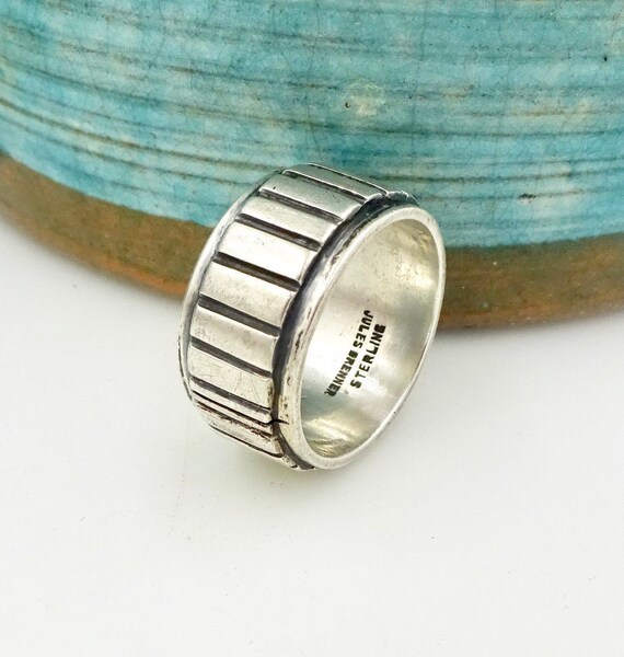 MODERNIST STERLING RING Jules Brenner Mid Century… - image 1