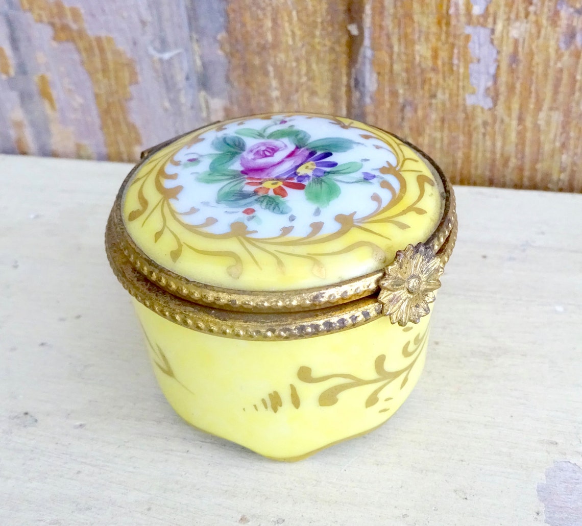 Antique LIMOGES TRINKET BOX Limoges Paris France Avenue des Etsy