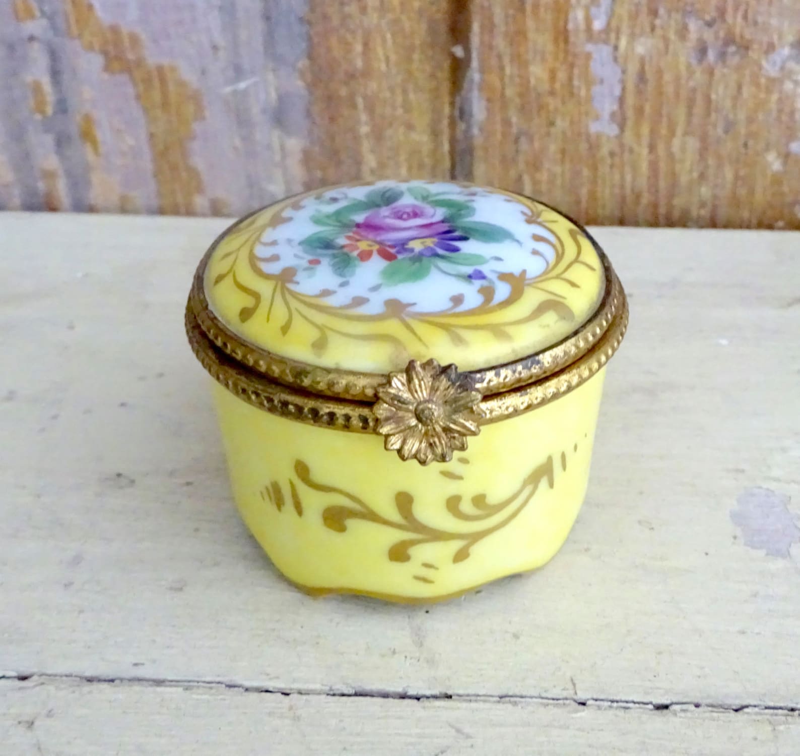 Antique LIMOGES TRINKET BOX Limoges Paris France Avenue des Etsy