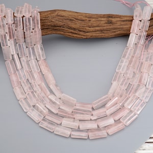 Rose quartz cylinder beads 14-23mm (ETB01763) Healing crystal/Reiki healing/Healing necklace