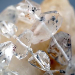 Hollandite Quartz small faceted beads 5.5-16.5mm (ETB00448) Healing Crystal/Unique jewelry/Vintage jewelry/Gemstone necklace