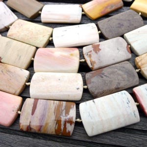 Hidden Valley Jasper Rectangle beads 21-24mm (ETB00238B) Unique jewelry/Vintage jewelry/Gemstone necklace