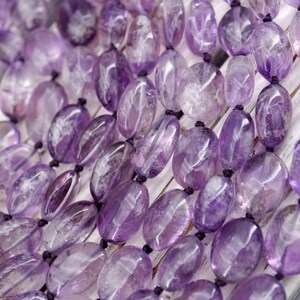 Amethyst Oval beads AB GRADE 10-16MM (ETB01755) Healing crystal/Reiki healing/Healing necklace
