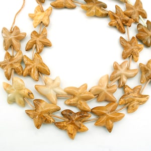 Yellow Jasper 20-23mm starfish shape beads (ETB01302)