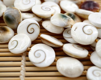 Shive Eye 14.5-17mm round disc beads (ETB00047)  Unique jewelry/Vintage jewelry/Gemstone necklace