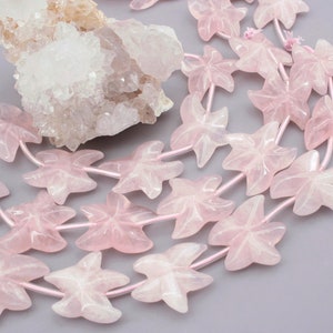 Rose Quartz 20.5-23 mm starfish shape beads (ETB01301)
