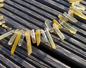 Yellow Hematoid Quartz unshaped beads (ETB00711)