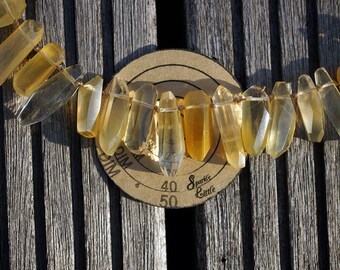 Yellow Hematoid Quartz unshaped beads (ETB00710)