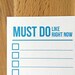 Instant Download To-Do List 2-page Printable Must Do | Etsy