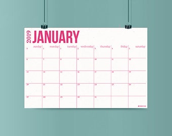 Large desk calendar | Etsy