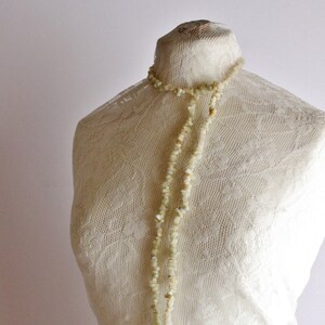 Vintage White Onyx Necklace: Handmade Statement Jewelry