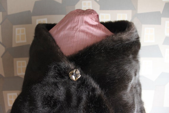 Vintage Faux Fur, Fur Bijou Model by Heinz Oestergaard , Vintage Brown Shoulder Fur