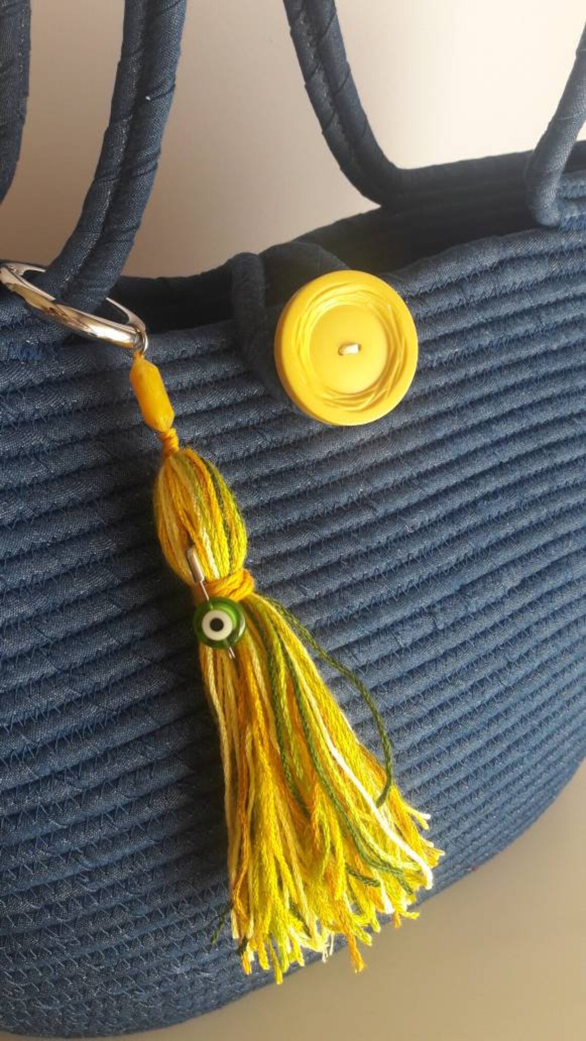 BY ORDER ONLY Blue Jeans Basket Bag Monochrome Basketbag Etsy