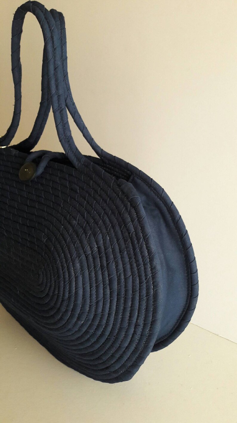 BY ORDER ONLY Blue Jeans Basket Bag Monochrome Basketbag Etsy