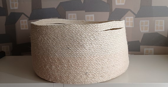 BIG SISAL Basket,  Sisal ROPE Basket-Planter, Versatile Rope Handmade Beige Basket