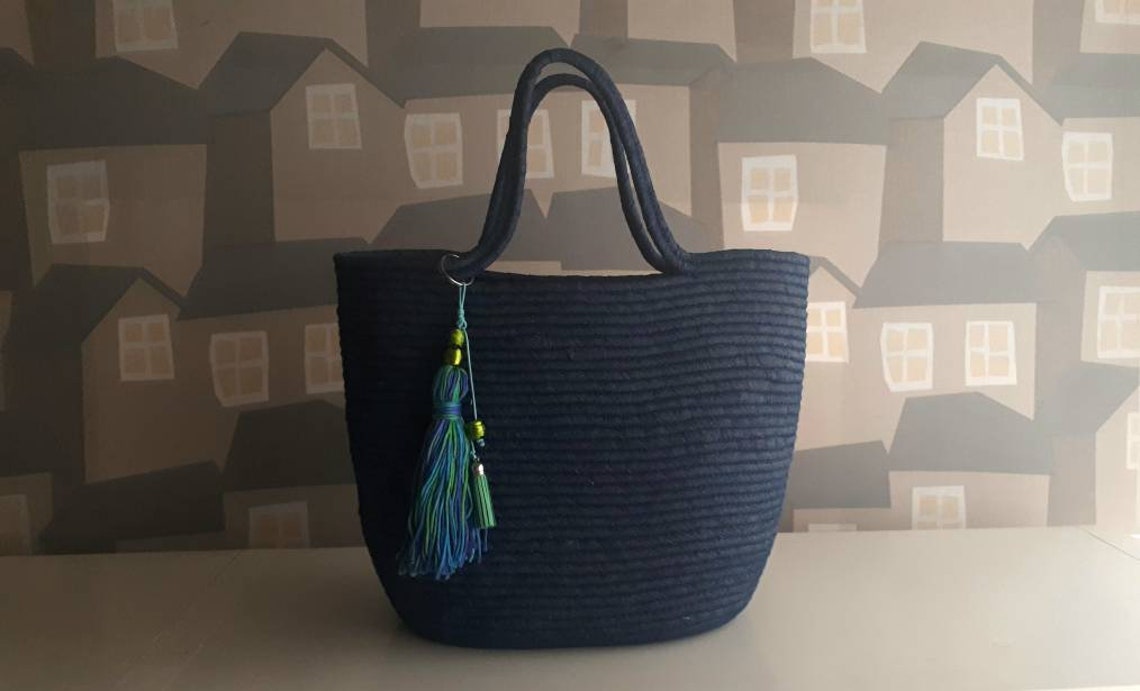 BY ORDER ONLY Blue Jeans Basket Bag Monochrome Basketbag Etsy Canada