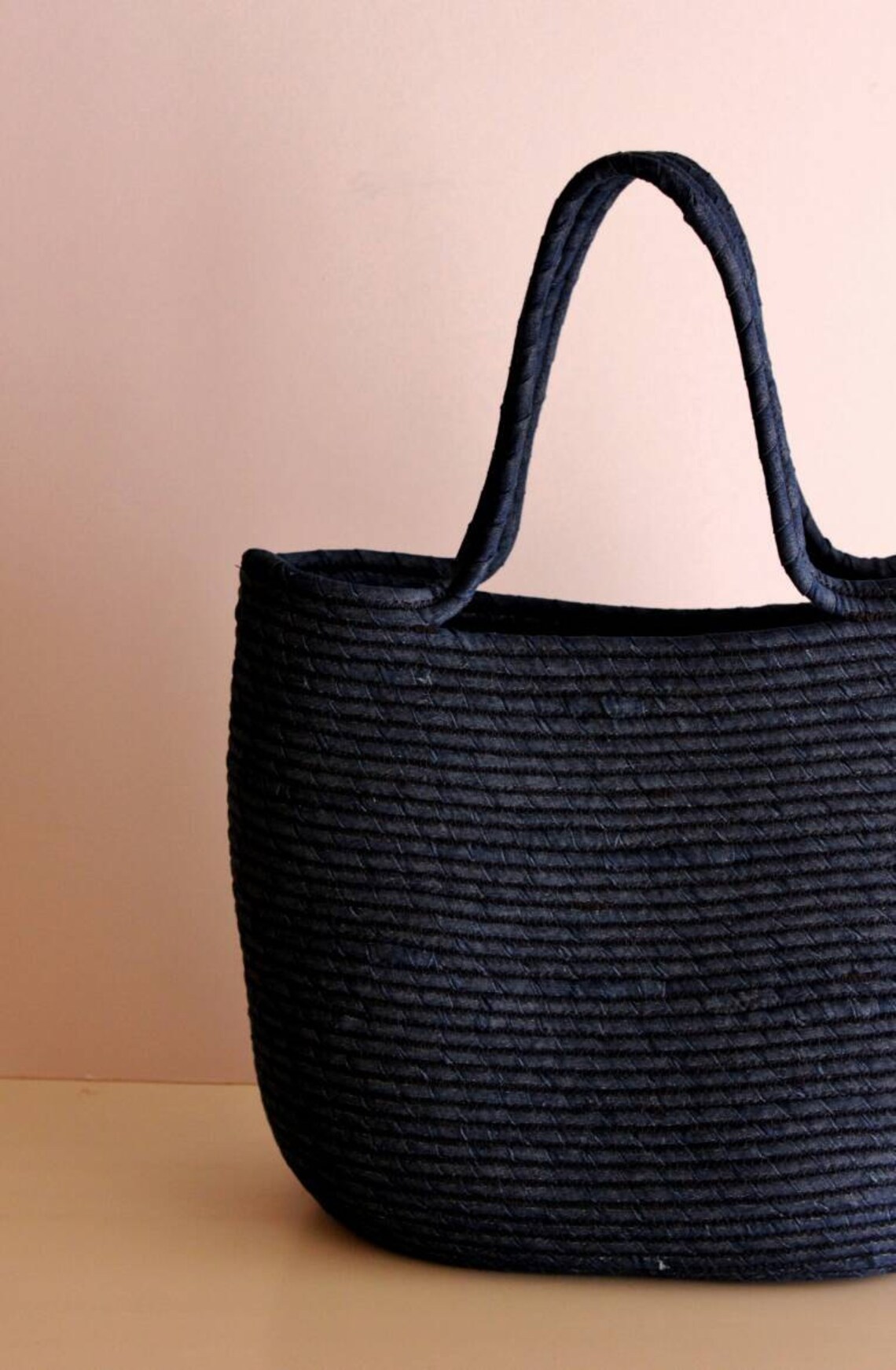 BY ORDER ONLY Blue Jeans Basket Bag Monochrome Basketbag Etsy