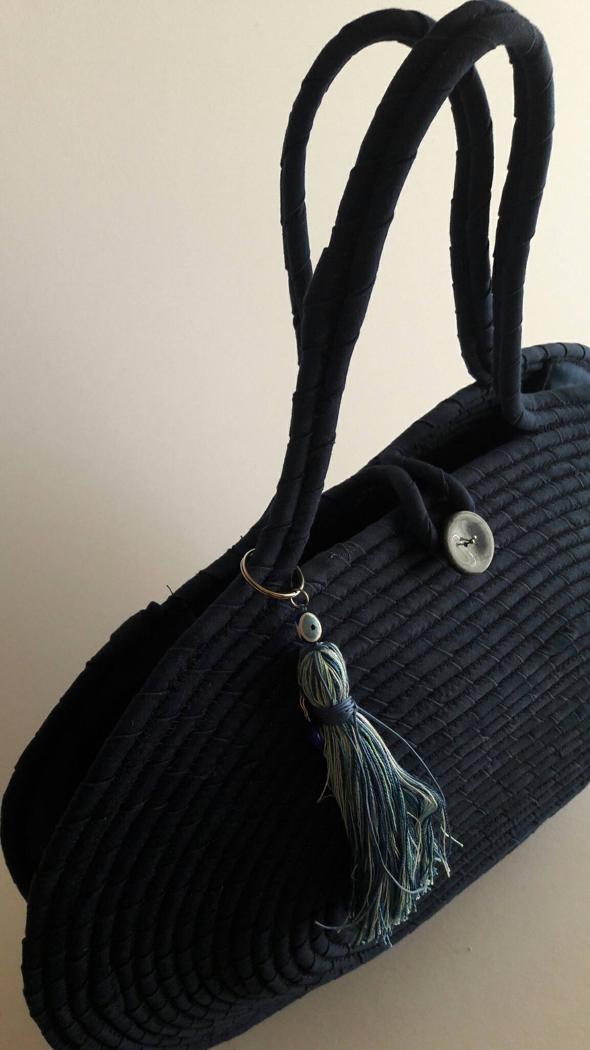 BY ORDER ONLY Blue Jeans Basket Bag Monochrome Basketbag Etsy