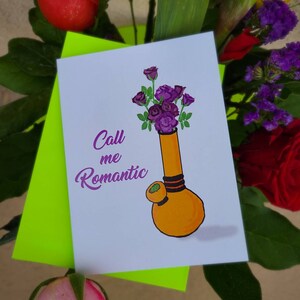Romantische Bong- Lustige Weed Karte / Weed Valentinstag Karte / Lustige Valentinskarte / Weed Valentines / Sexy Karte / Stoner Karte
