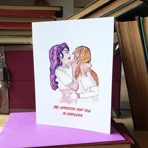 Leckerer Geburtstagssnack - Lesbische Geburtstagskarte, Queer Geburtstagskarte, sexy Geburtstagskarte, sexy Geburtstagskarte, Femme4femme, lgbtq+