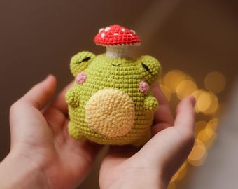 Frog crochet pattern kawaii amigurumi