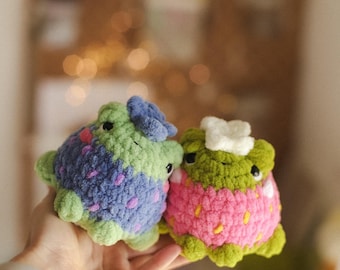 Froggy NO SEW crochet pattern kawaii amigurumi plushie pdf