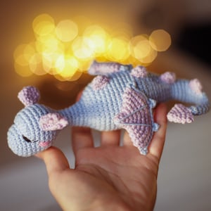 Dragon crochet pattern magic animal kawaii amigurumi plushie image 5