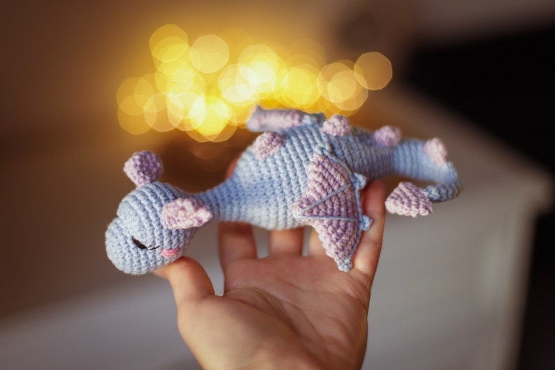 Dragon crochet pattern magic animal kawaii amigurumi plushie image 5