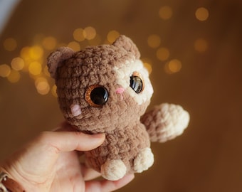 Kitten LOW SEW crochet pattern kawaii plushie amigurumi soft toy