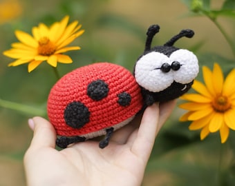 Crochet pattern crochet toy ladybag amigurumi insect pdf
