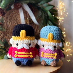 No Sew Nutcracker crochet pattern Christmas home decor plushie amigurumi pdf image 5